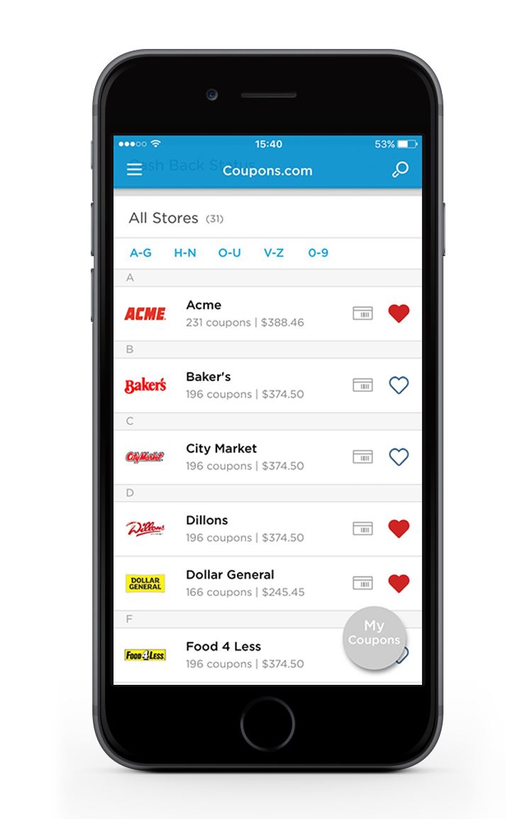 Coupons.com Mobile App | The Best Mobile App Awards