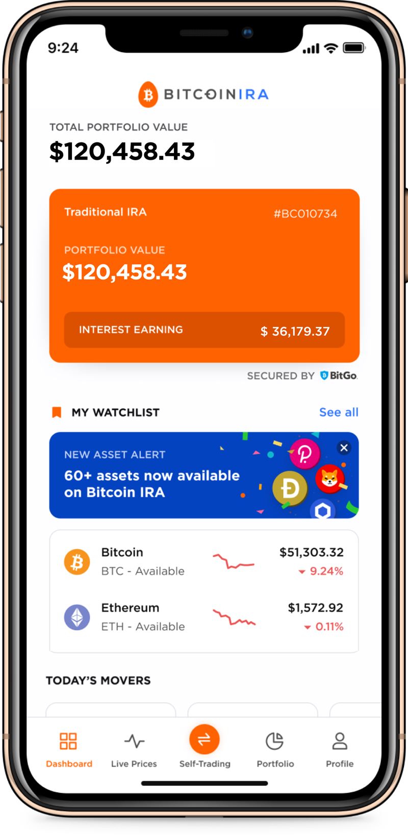 Bitcoin IRA: Crypto Retirement | Buy, Sell, Swap Cryptocurrency Mobile App  | The Best Mobile App Awards
